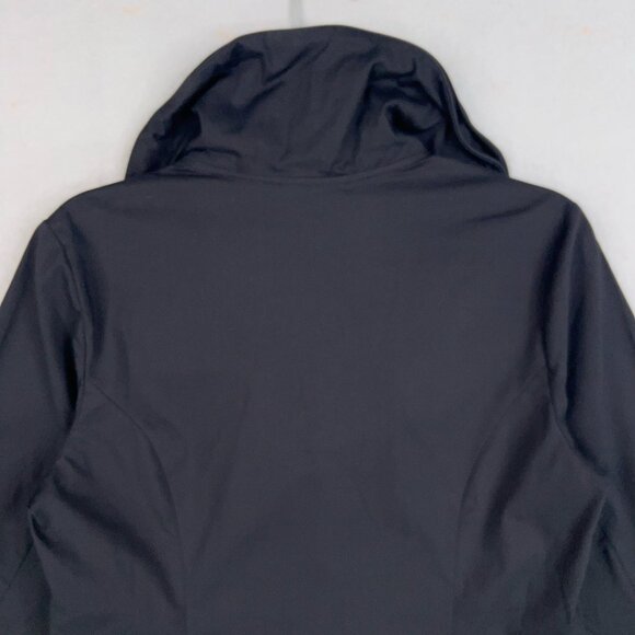 Soft Surroundings Shirt Womens Small Black Ruffle Wire Double Collar Structured - Picture 7 of 15